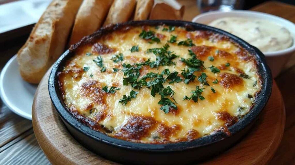 Hot Spinach Dip Baked To Perfection.