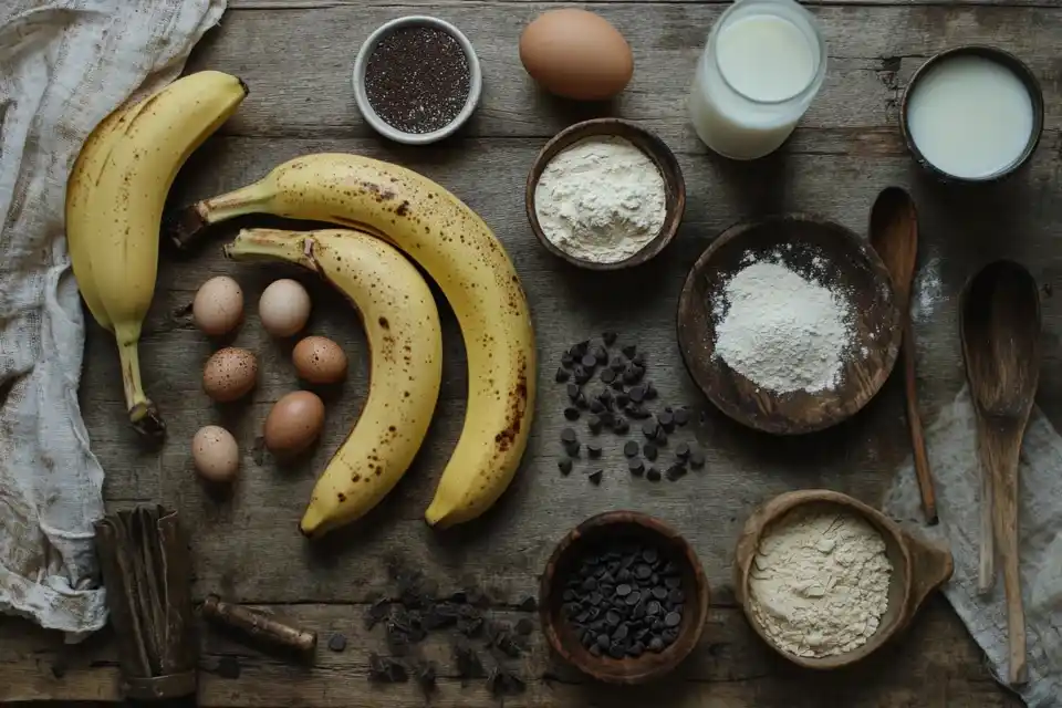 Banana Chocolate Chip Pancake Ingredients