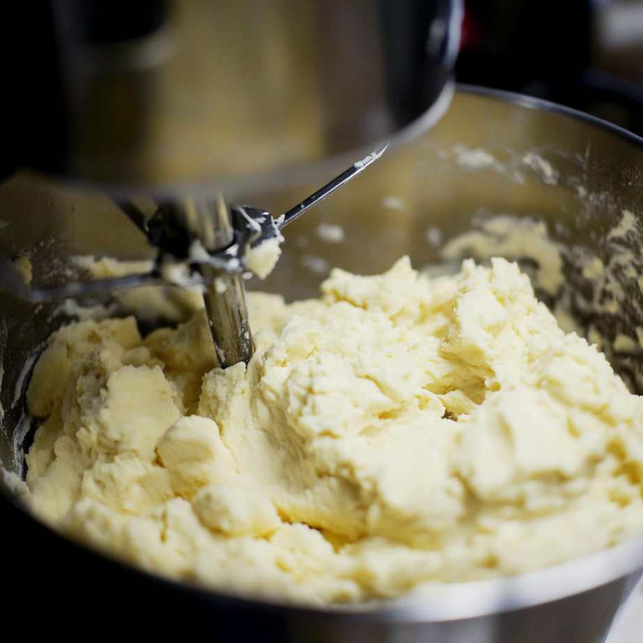 Mixing Dough For Traditional Milhojas Cake