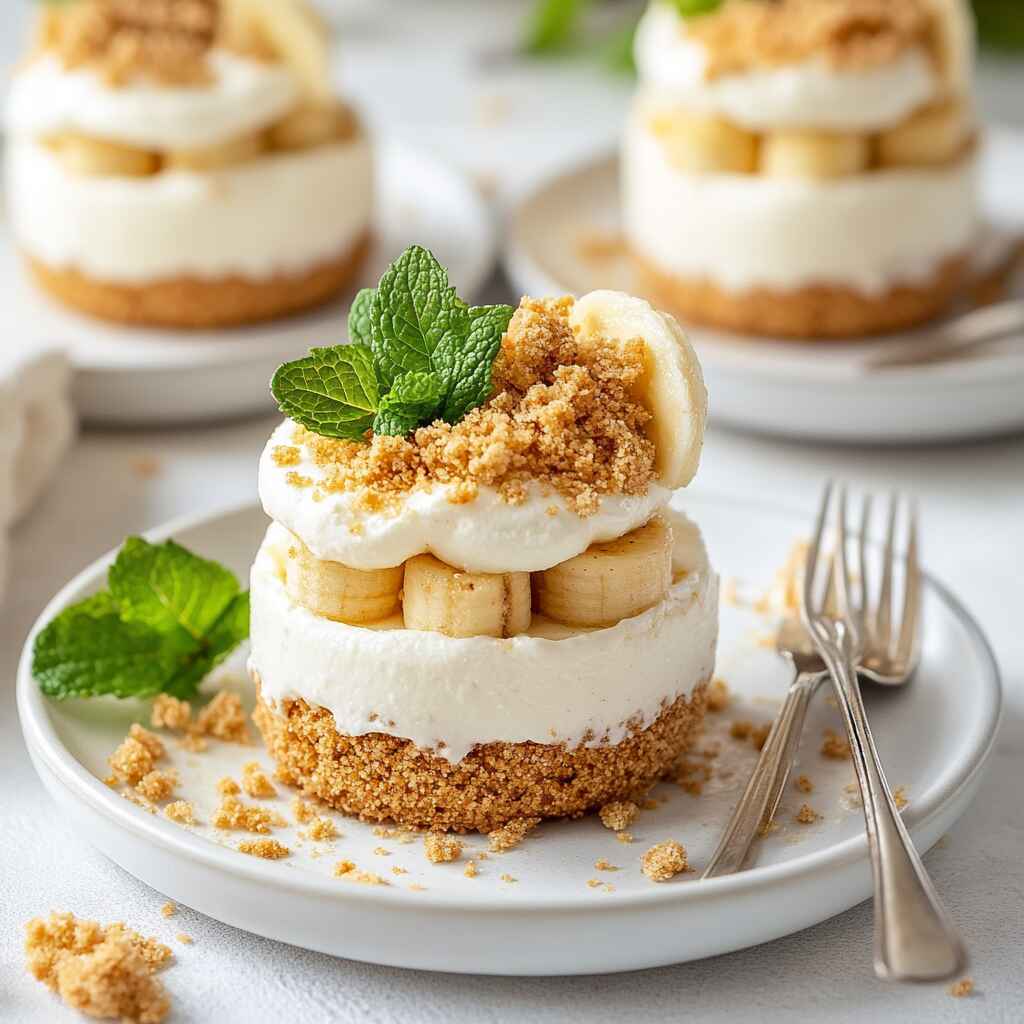 Served Banana Pudding Mini Cakes