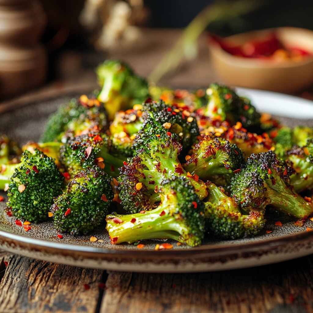 Chili Roasted Broccoli Crispy
