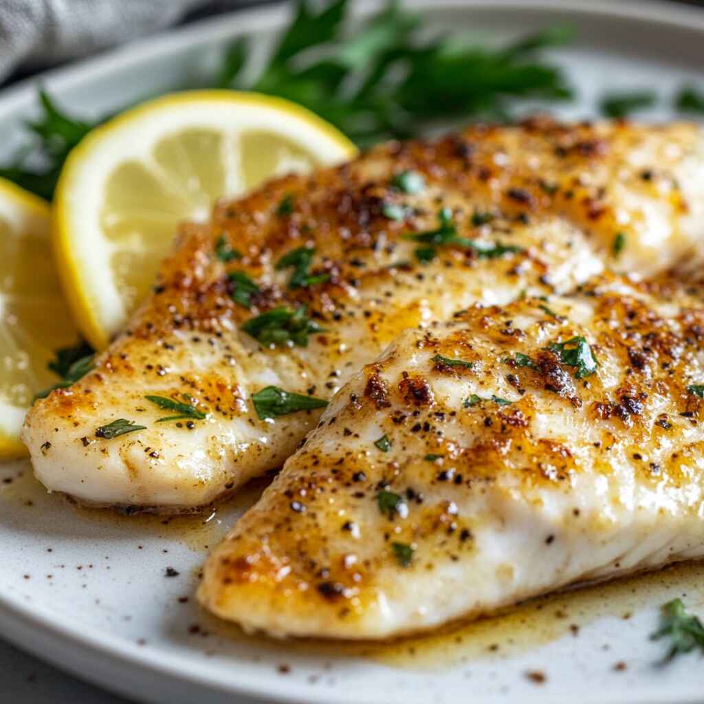 Garlic Butter Tilapia Closeup