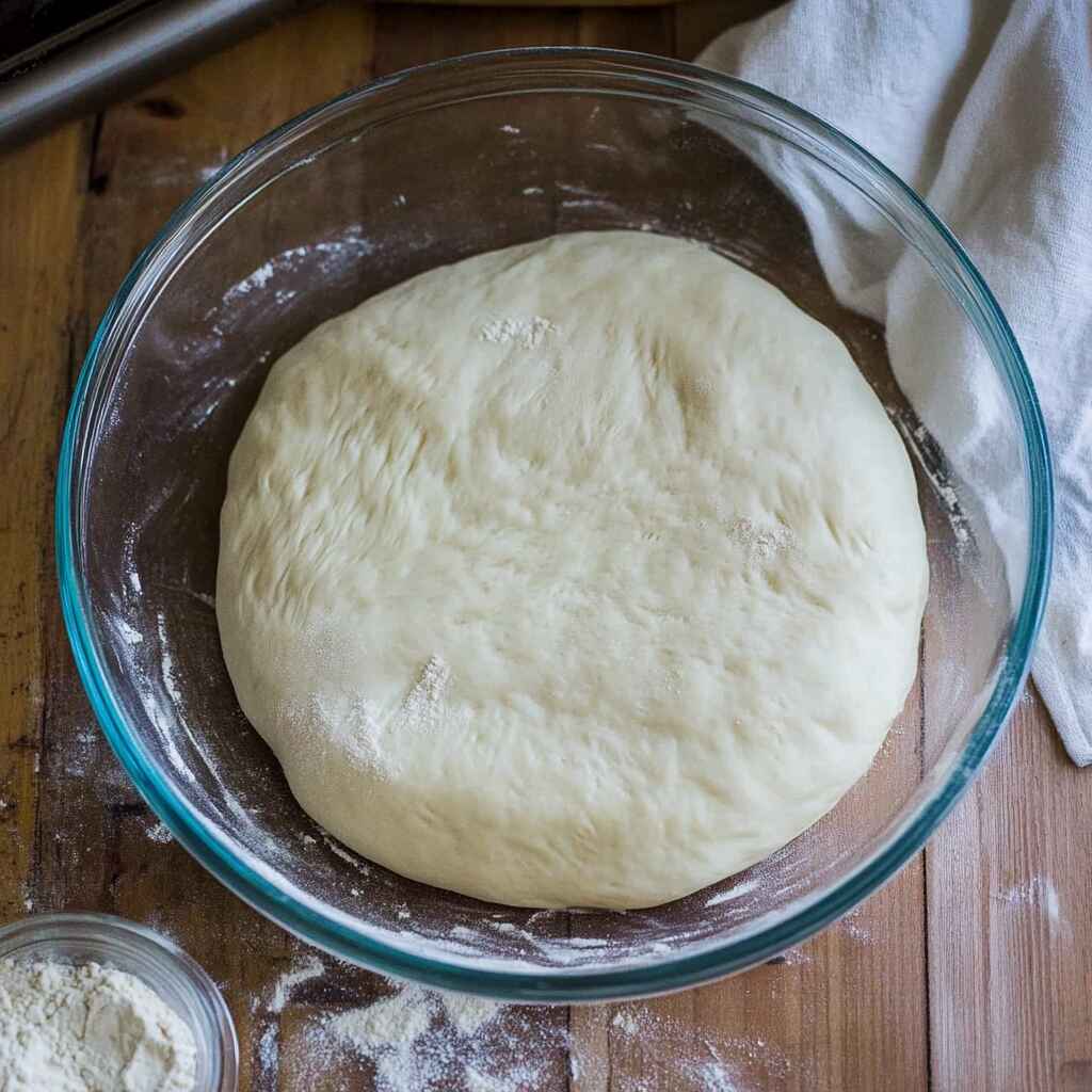 pizza dough recipe in bowl