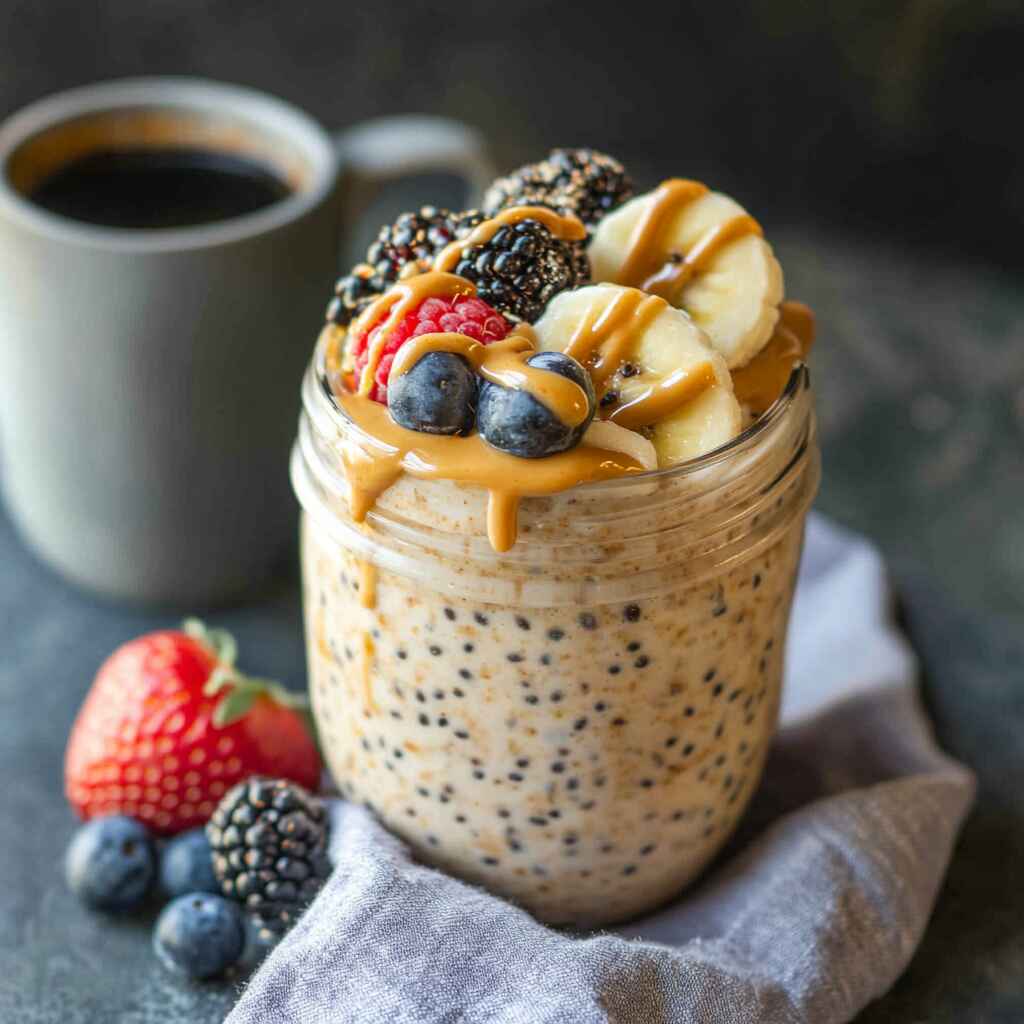 Served Protein Overnight Oats.