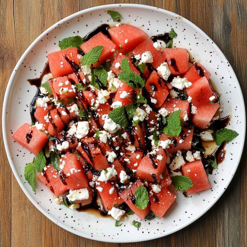 Watermelon Salad with Feta & Mint