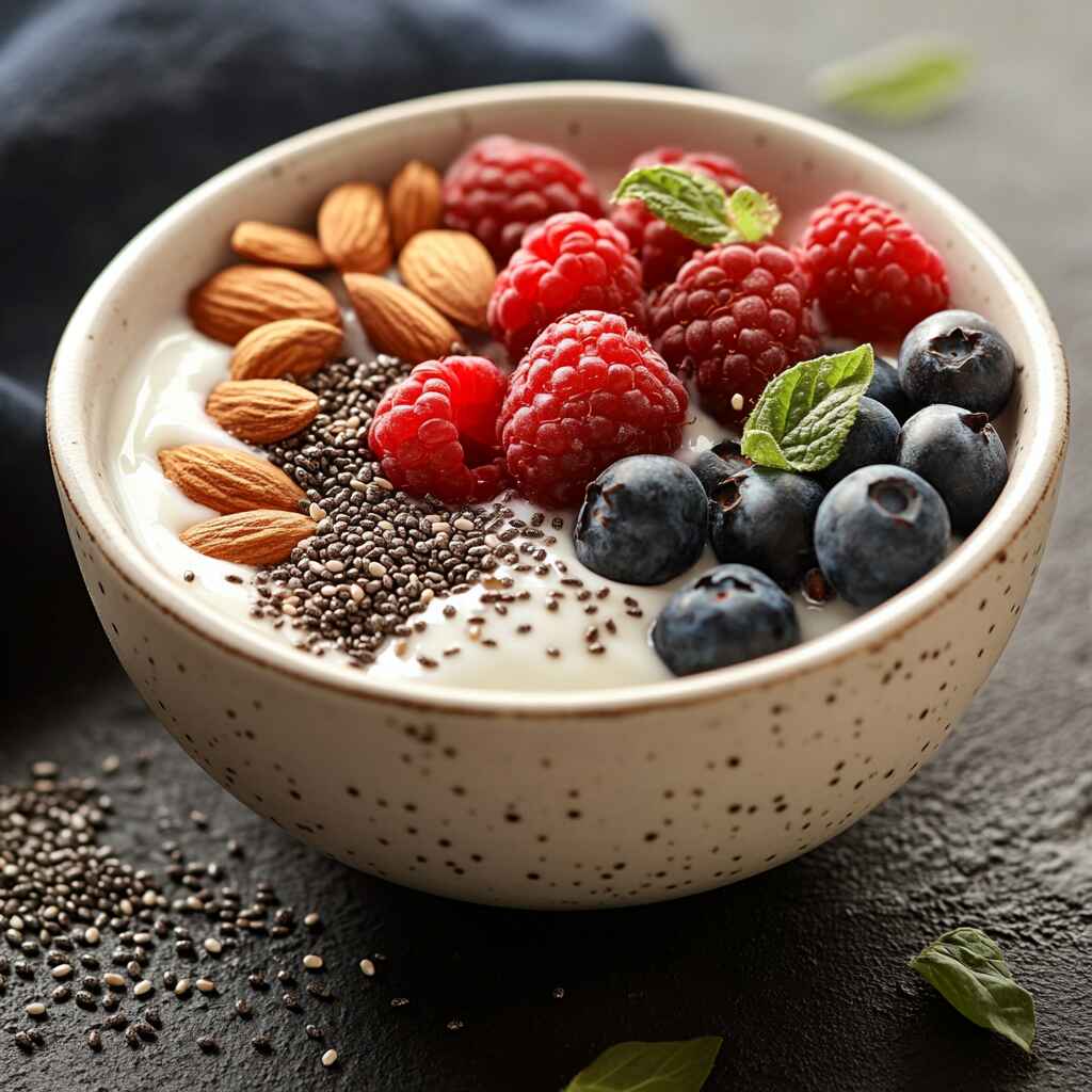 Protein-packed yogurt bowl snack