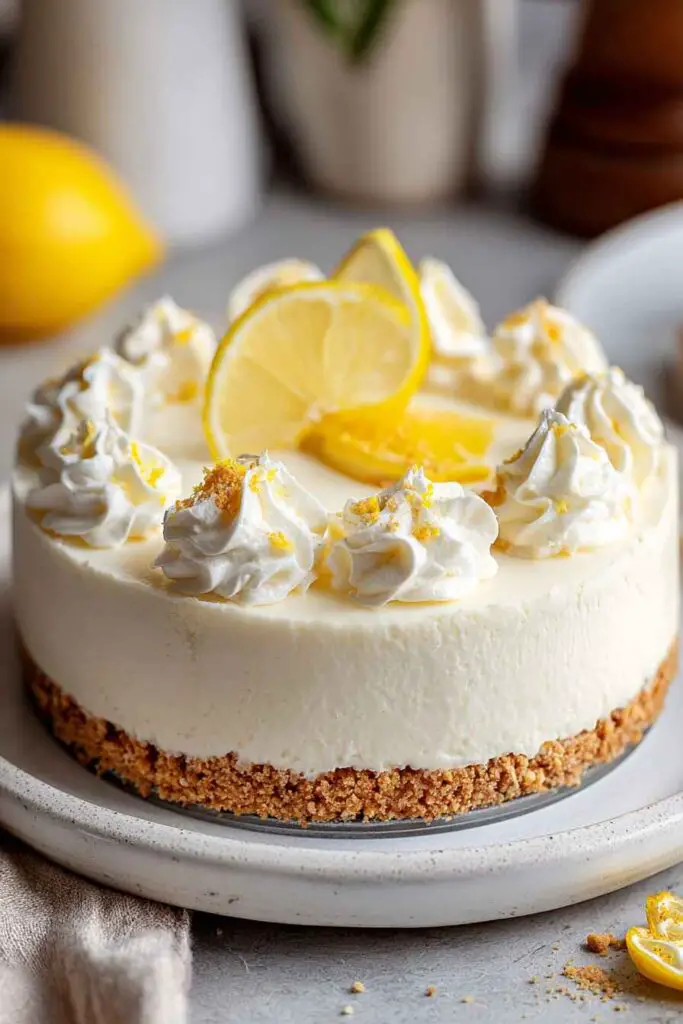 Keto No Bake Lemon Cheesecake V2