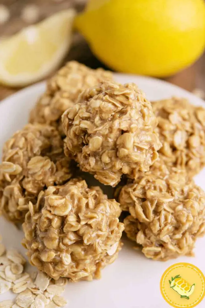 Lemon Oatmeal No Bake Cookies V2