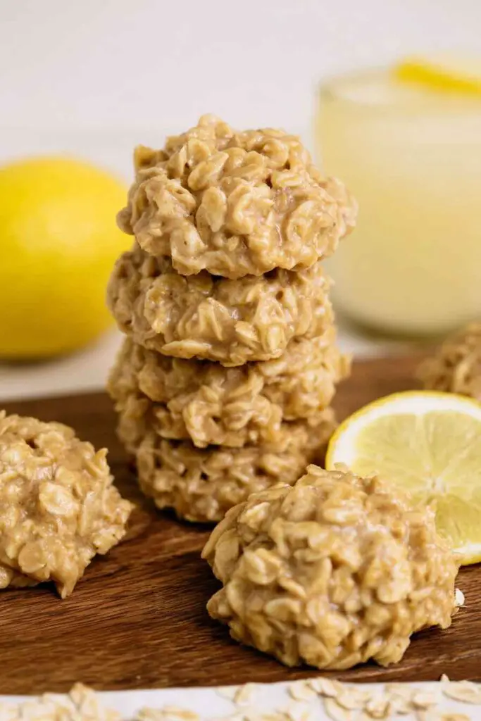 Lemon Oatmeal No Bake Cookies V4