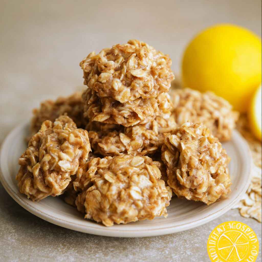 Lemon Oatmeal No Bake Cookies