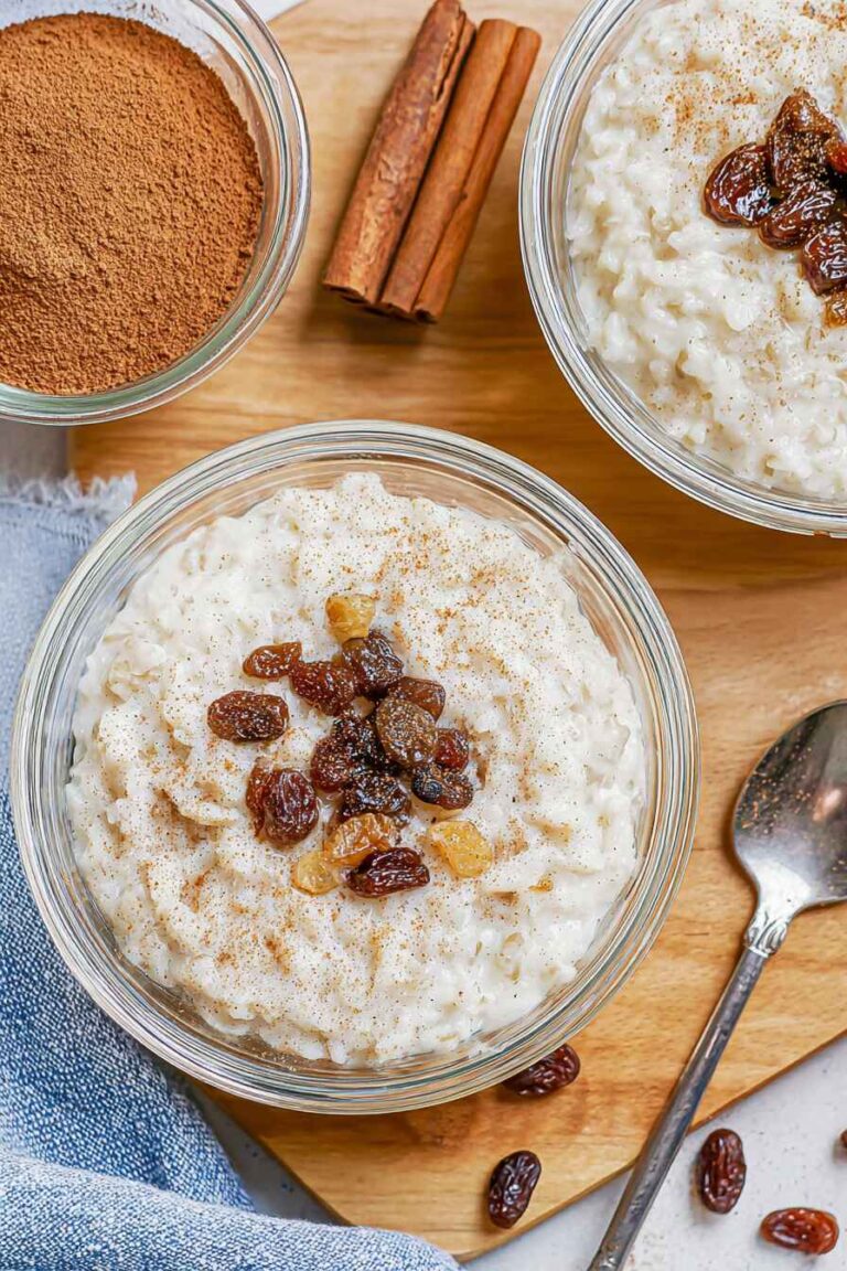 Rice Pudding with Cooked Rice – Creamy, Comforting, 3-Ingredient Magic