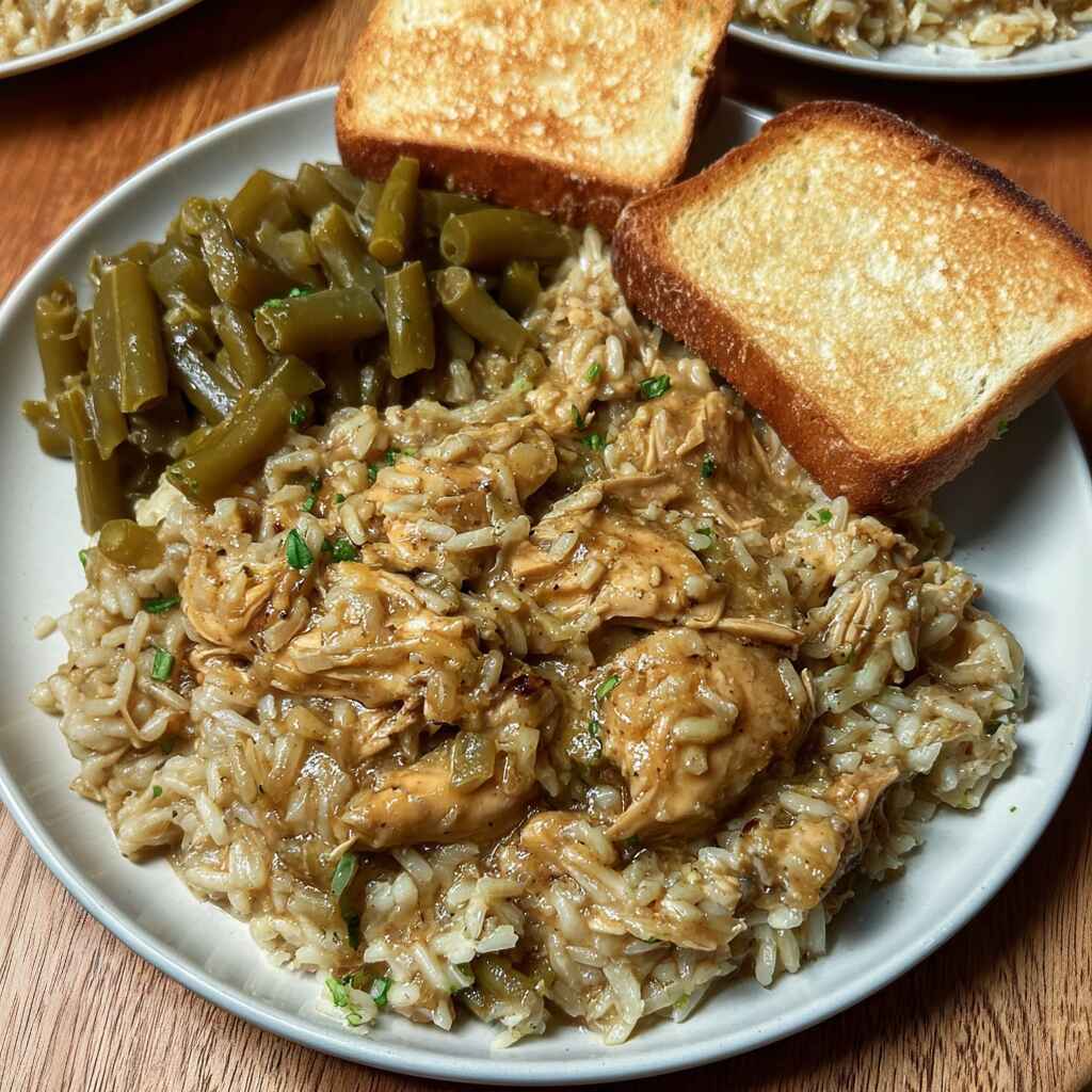 Smothered Chicken And Rice