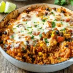 Tex Mex Chicken And Rice Bake Featured
