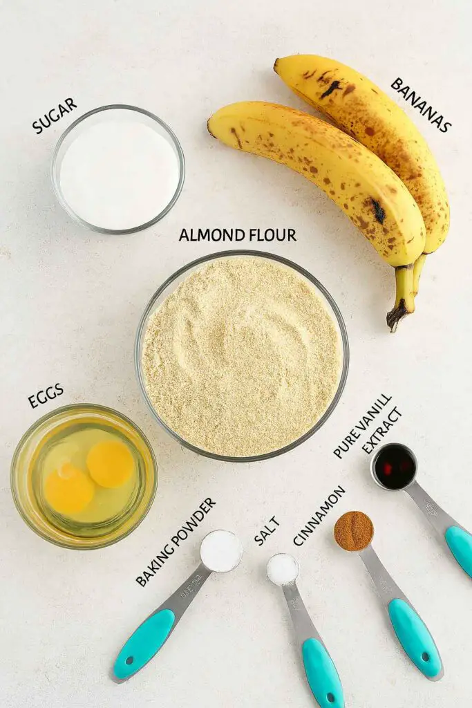 Almond Flour Banana Bread Ingredients