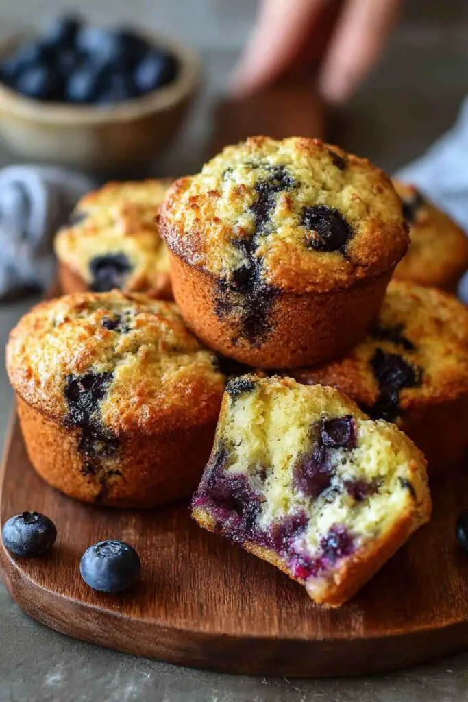 Blueberry Cottage Cheese Muffins