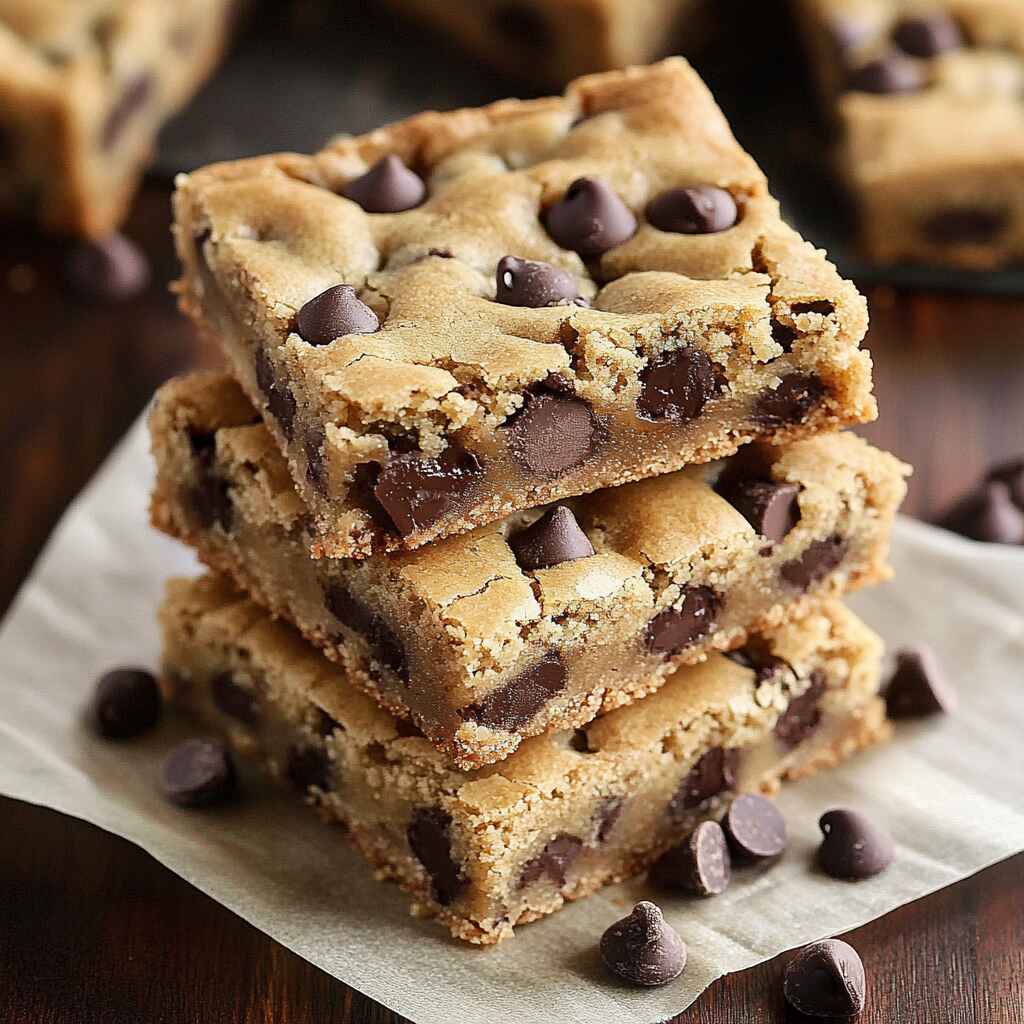 Chocolate Chip Cookie Bars Featured