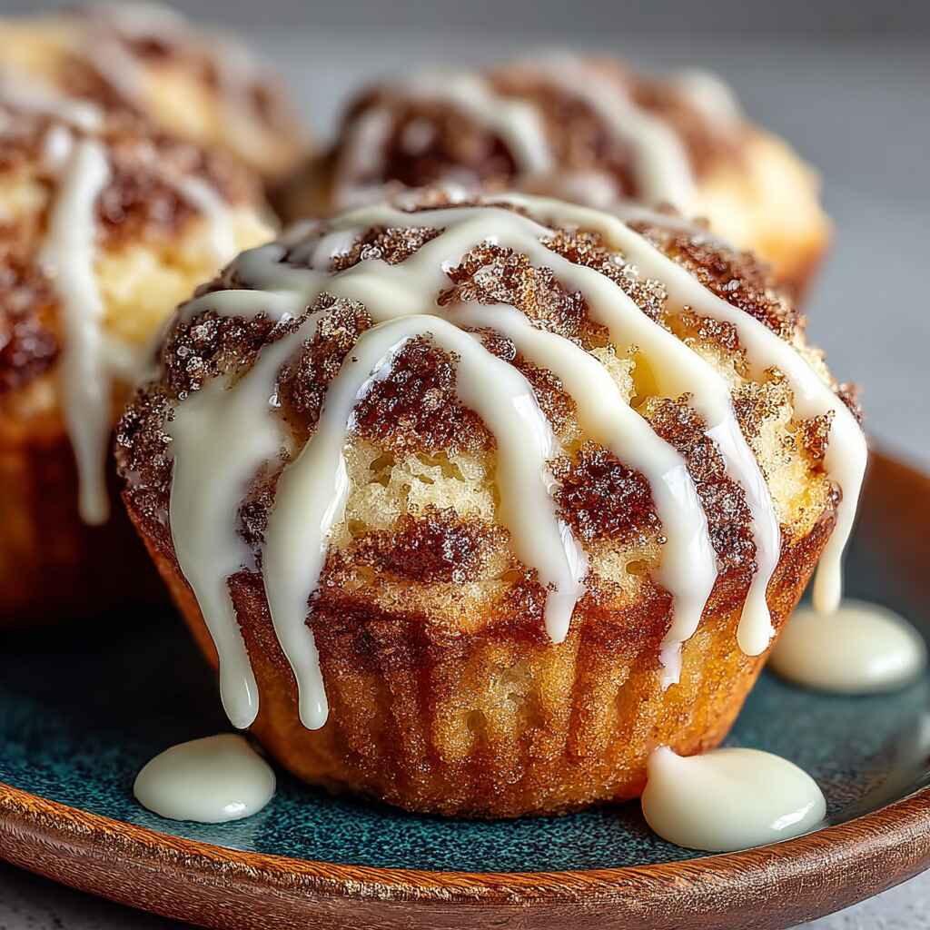 Cinnamon Roll Muffins Featured