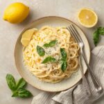 No Cook Lemon Ricotta Pasta Sauce.