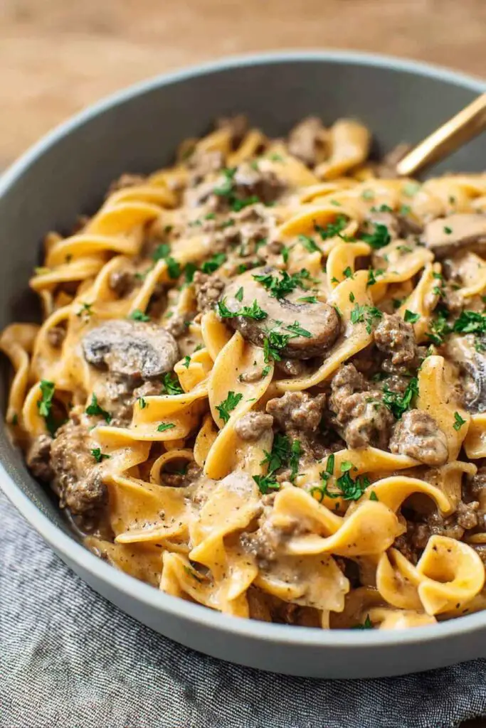 One Pot Ground Beef Stroganoff V2