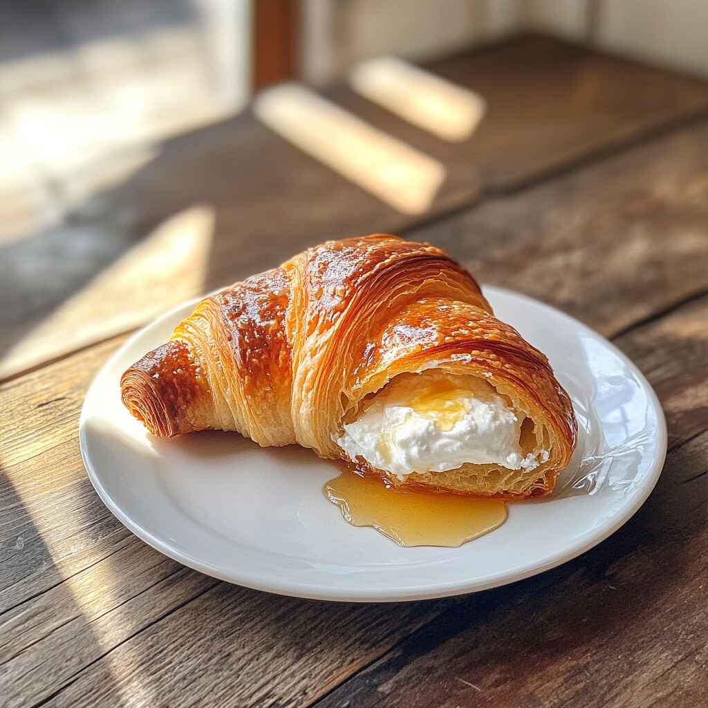 Whipped Ricotta Honey Croissants Featured.