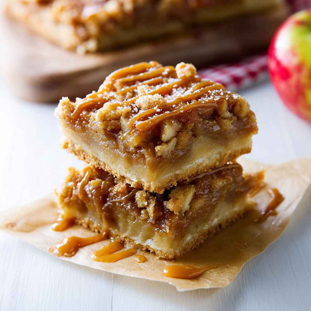 Salted Caramel Apple Pie Bars