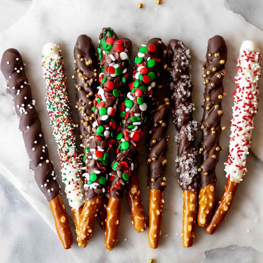 Chocolate Covered Pretzel Rods