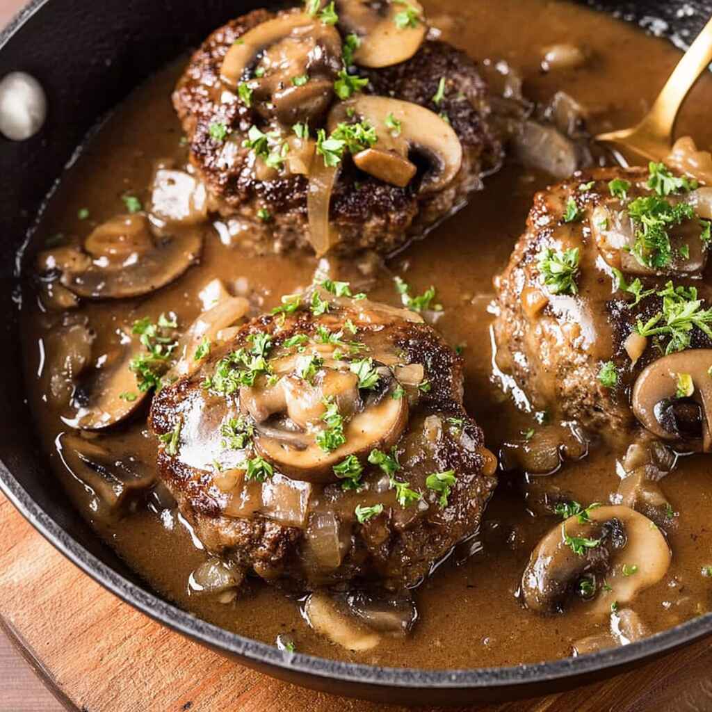 Chopped Steaks And Gravy