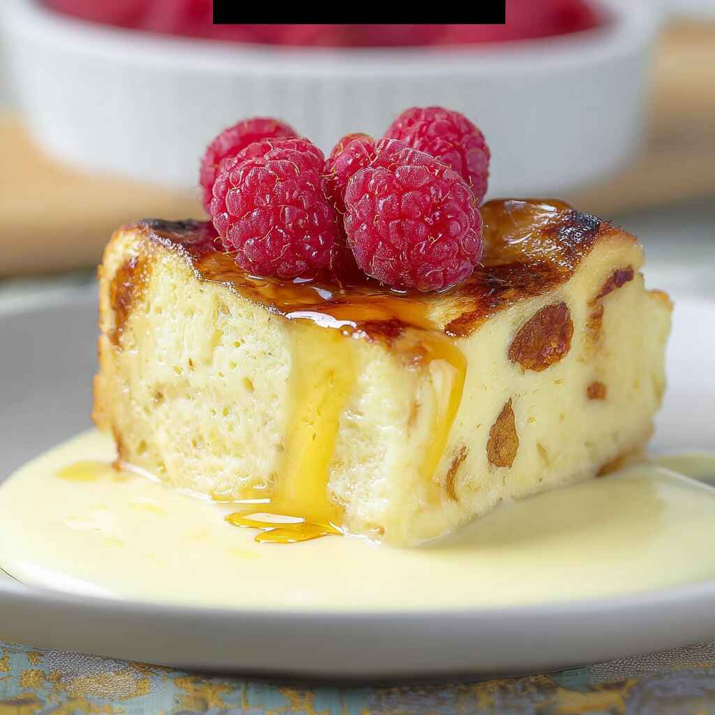 Custard Bread Pudding With Vanilla Sauce Comfort In Every Bite