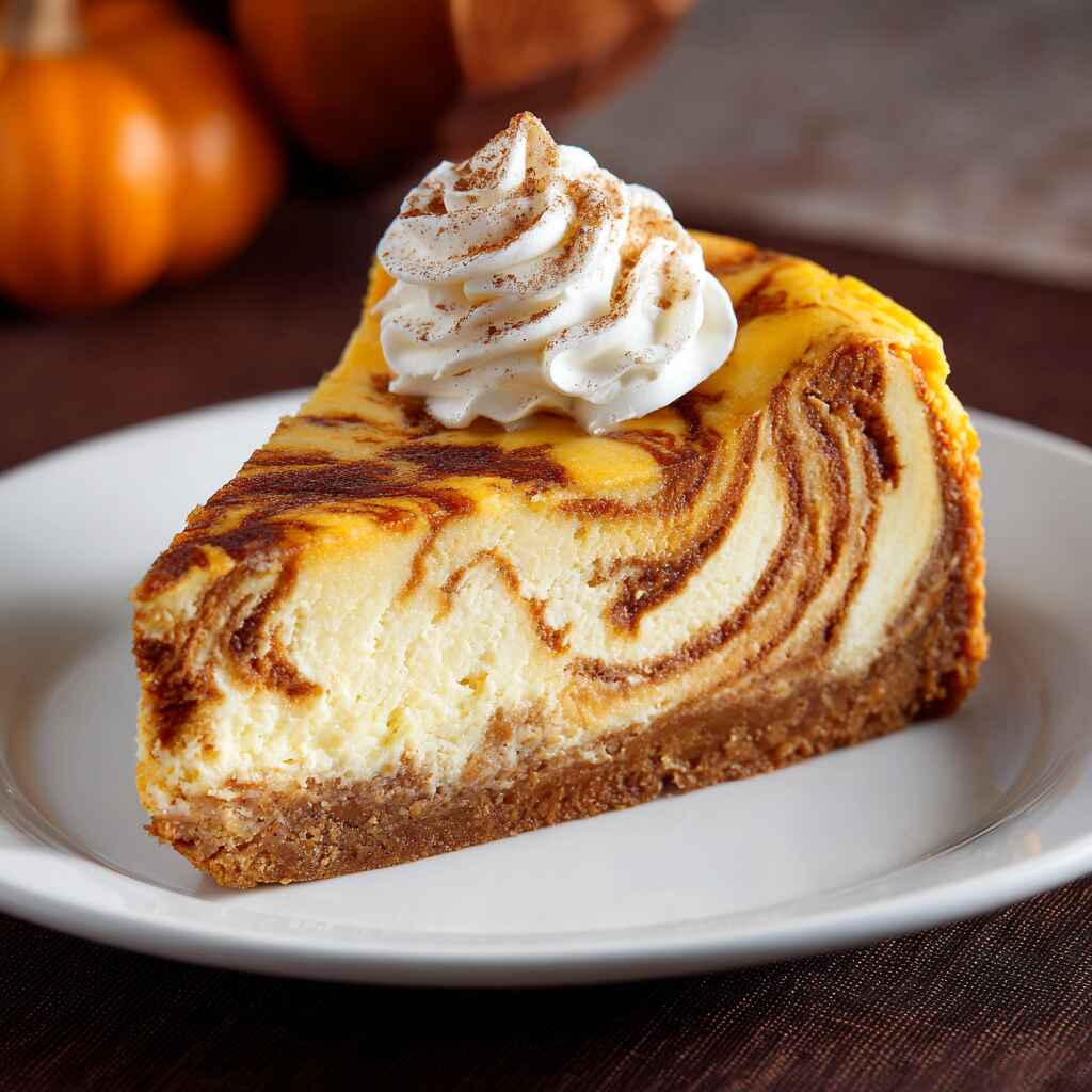 Pumpkin Swirl Cheesecake