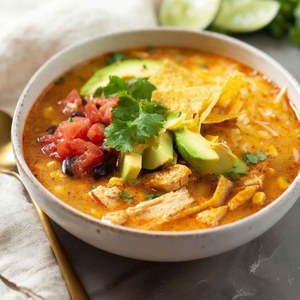 Creamy Chicken Tortilla Soup