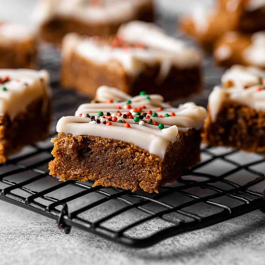 Gingerbread Cookie Bars