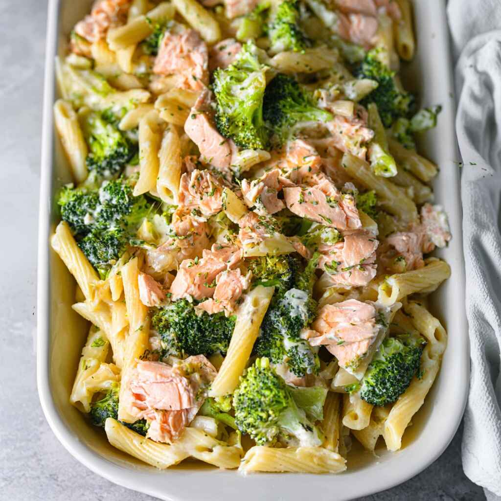 Salmon Broccoli Pasta