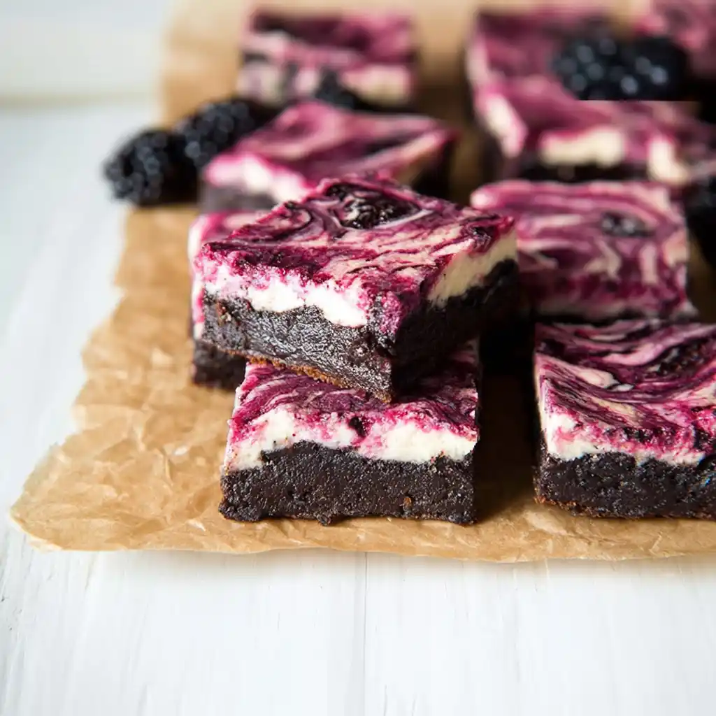 Blackberry Cheesecake Brownies