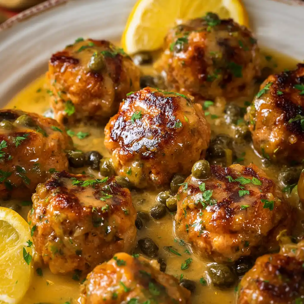 Chicken Piccata Meatballs
