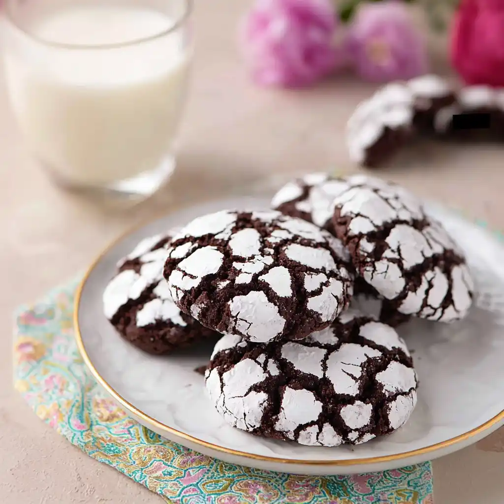 Chocolate Crinkle Cookies