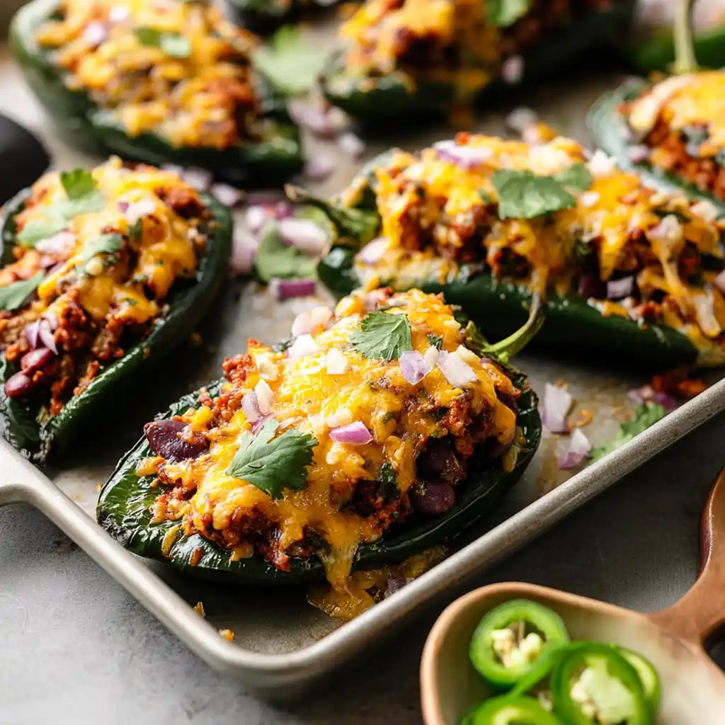 Chorizo Stuffed Poblano Peppers