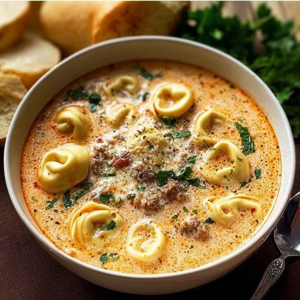 Creamy Tortellini Soup