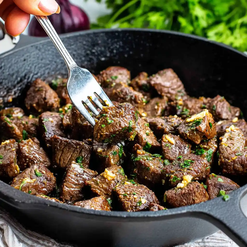 Garlic Butter Steak Bites Recipe