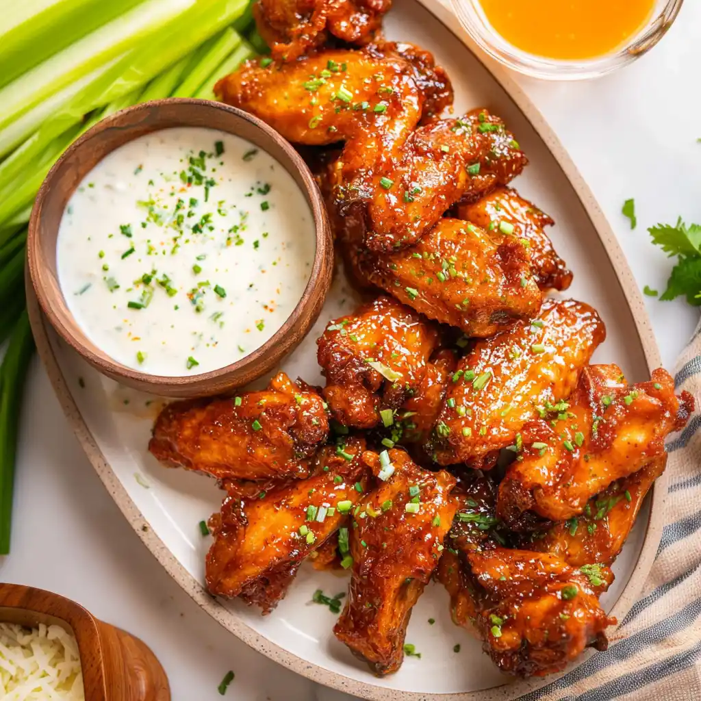 Honey Butter Buffalo Chicken Wings
