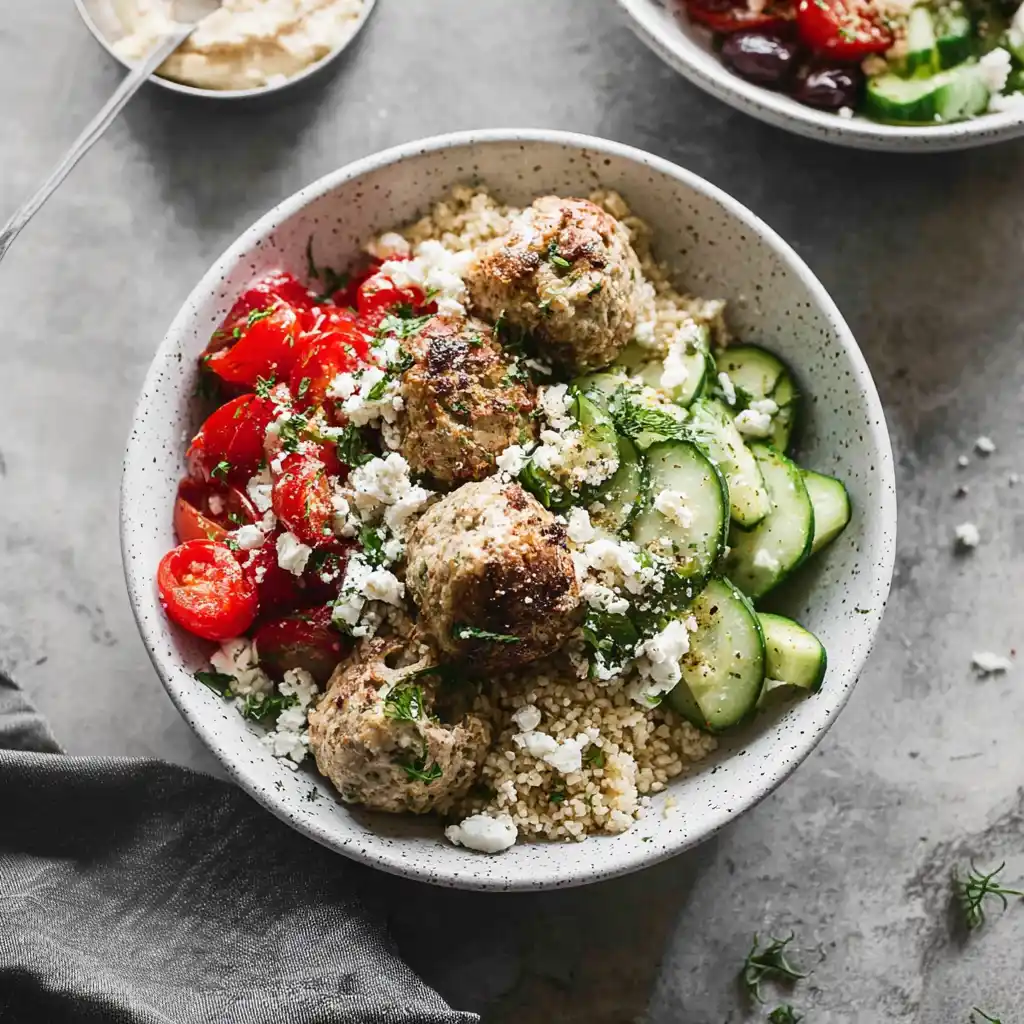Mediterranean Meatball Bowl