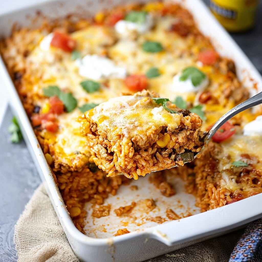 Mexican Chicken Rice Casserole