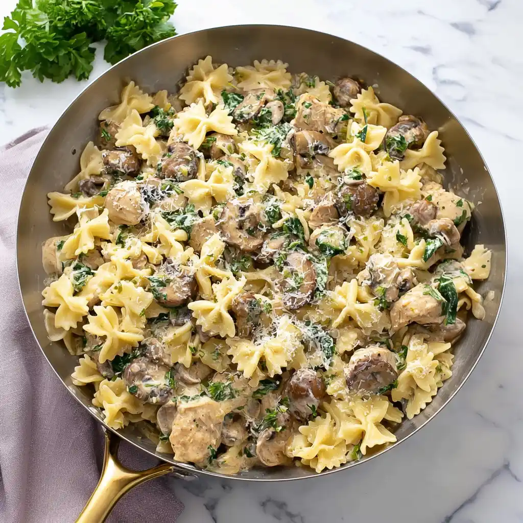 Mushroom Chicken Pasta