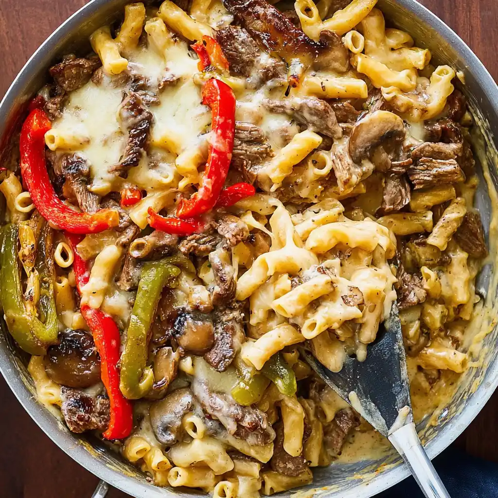 Philly Cheesesteak Pasta