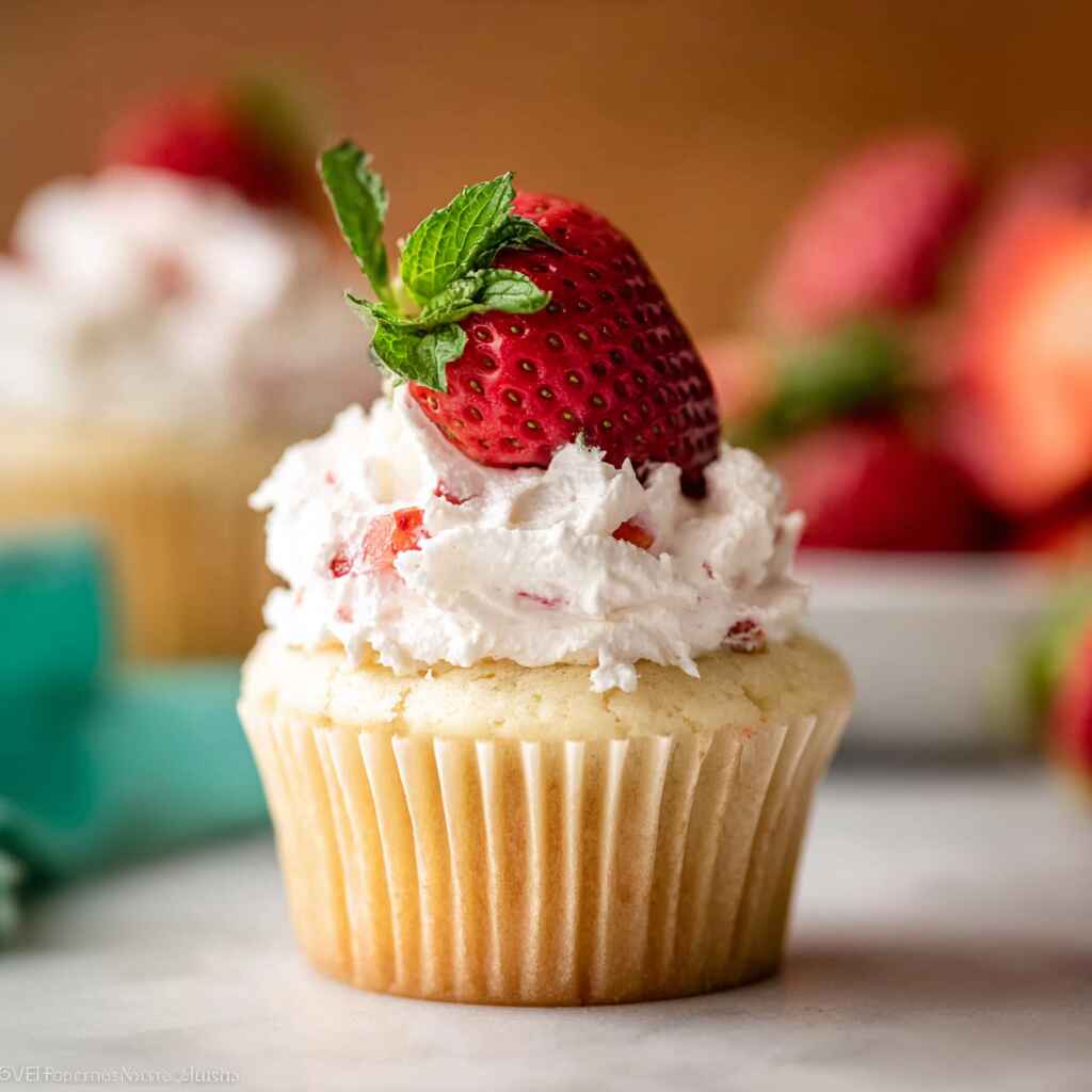 Strawberry Shortcake Cupcakes