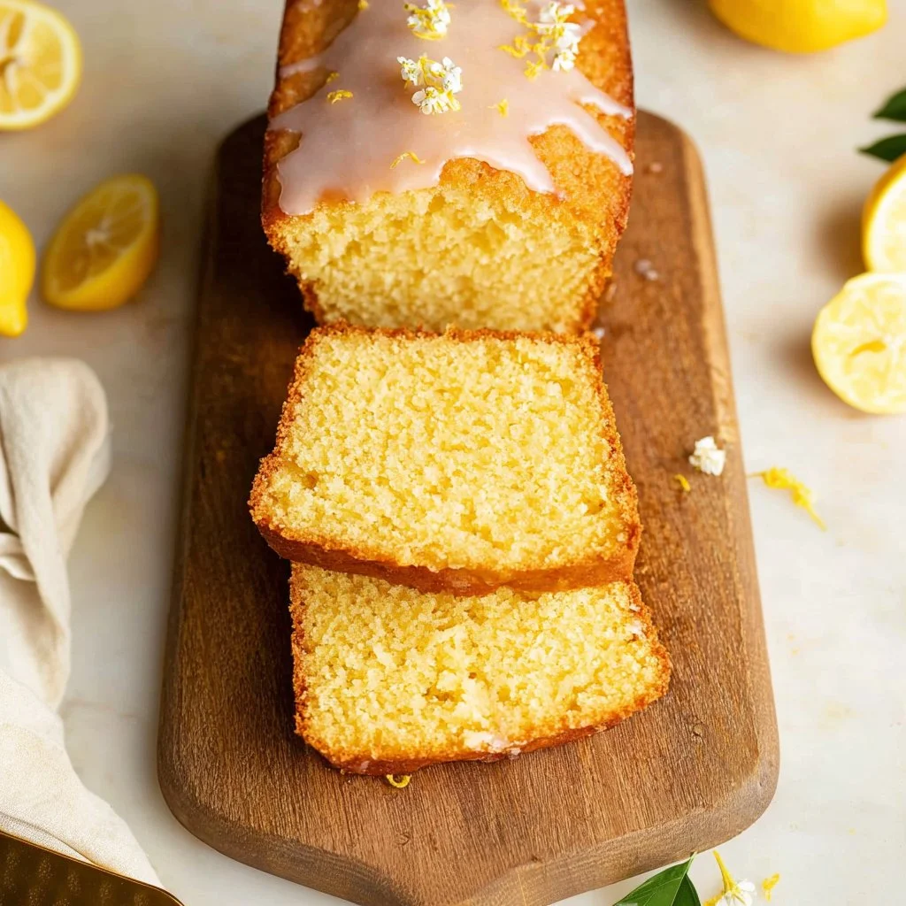 Deliciously moist lemon bread made using an easy blender recipe