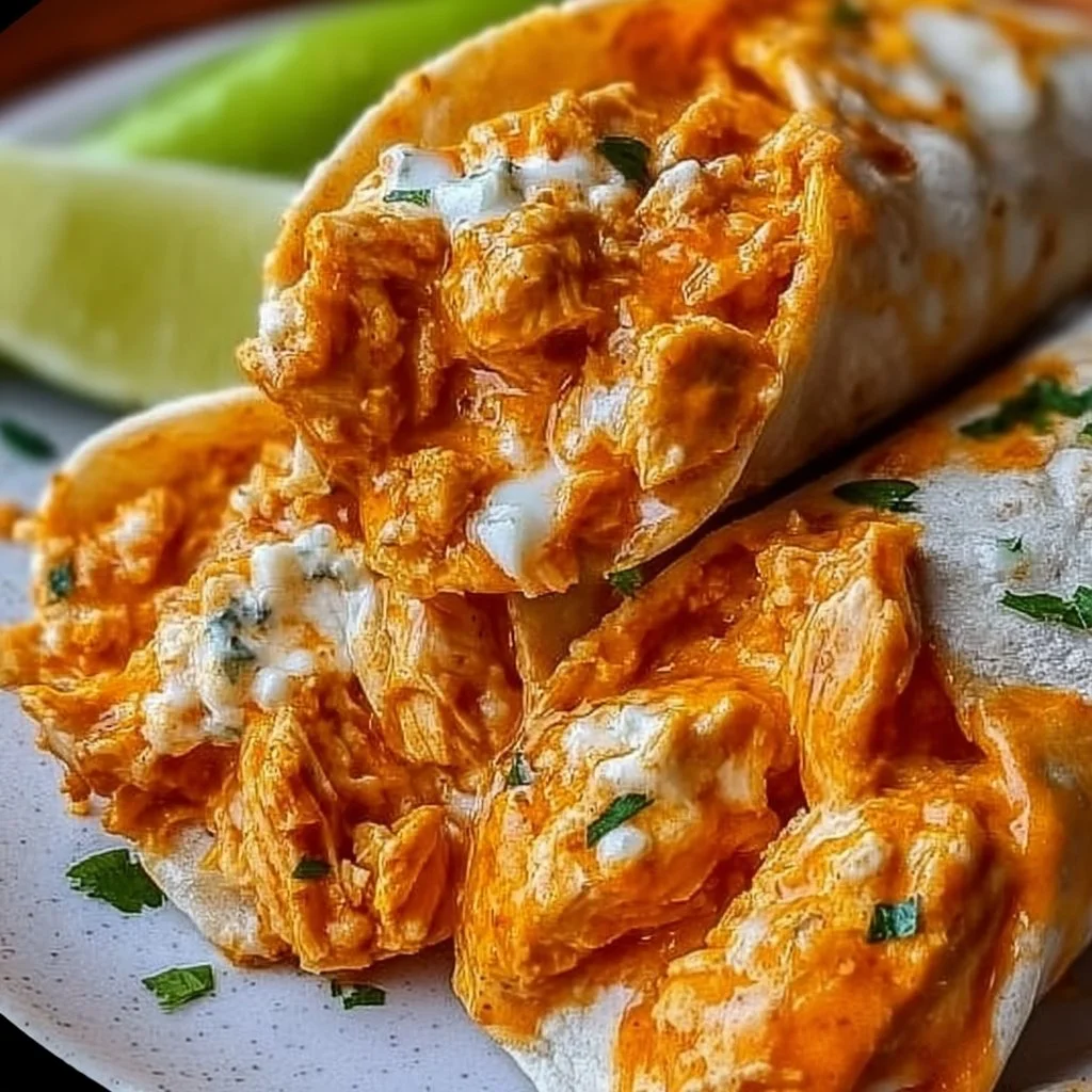 Delicious high-protein cheesy buffalo chicken dish served with sides