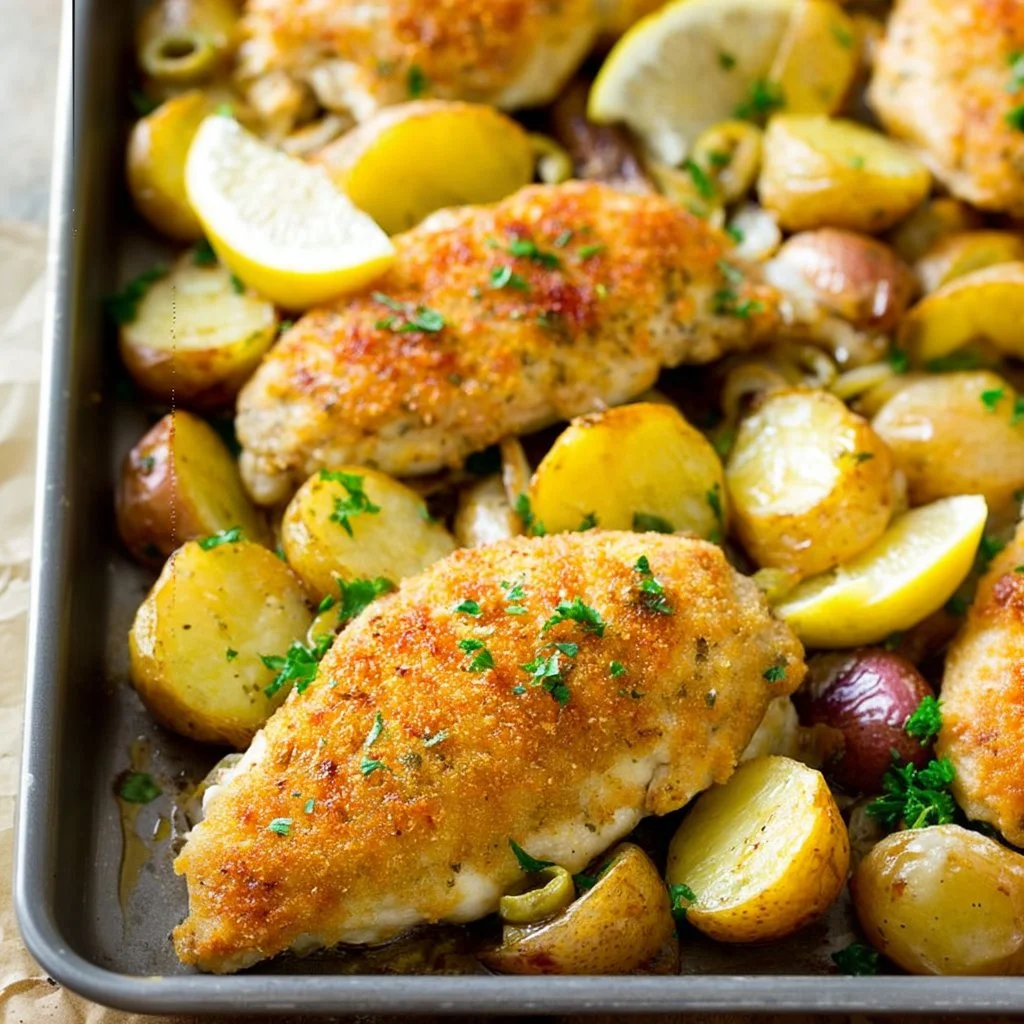 Delicious Italian Chicken dish with herbs and spices cooked to perfection.