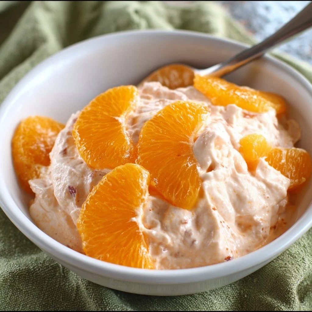 Vibrant Mandarin Orange Salad with greens and nuts beautifully presented
