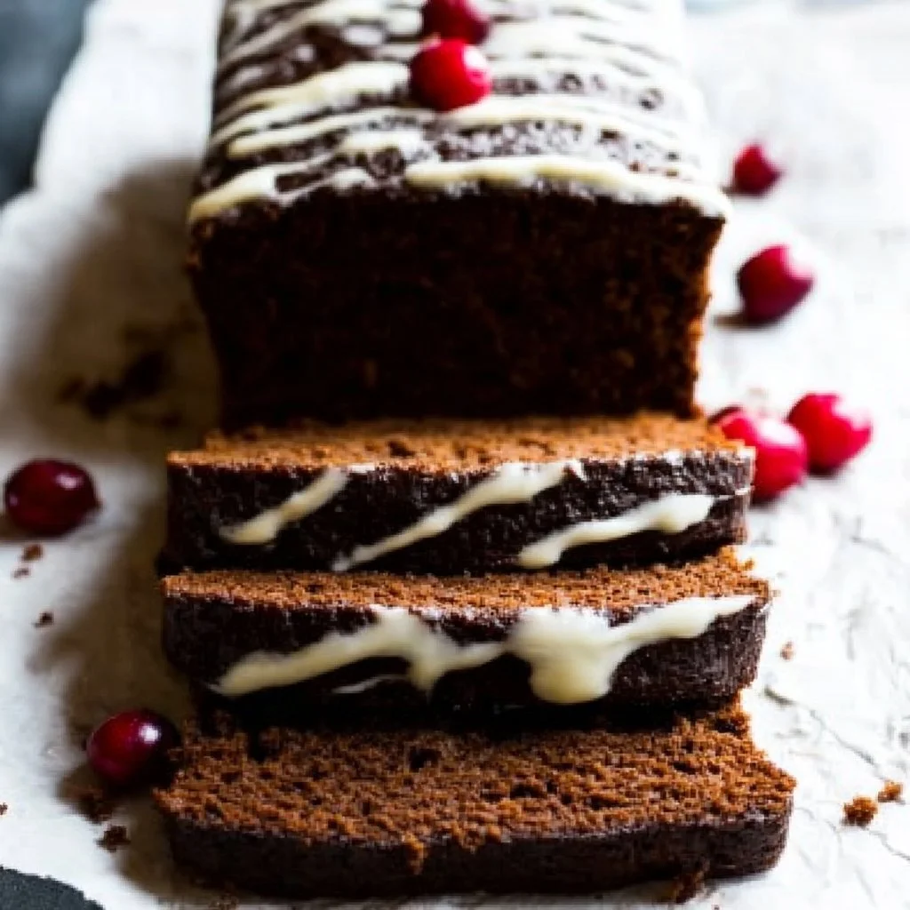 Delicious spiced gingerbread loaf baked to perfection, ready to serve.