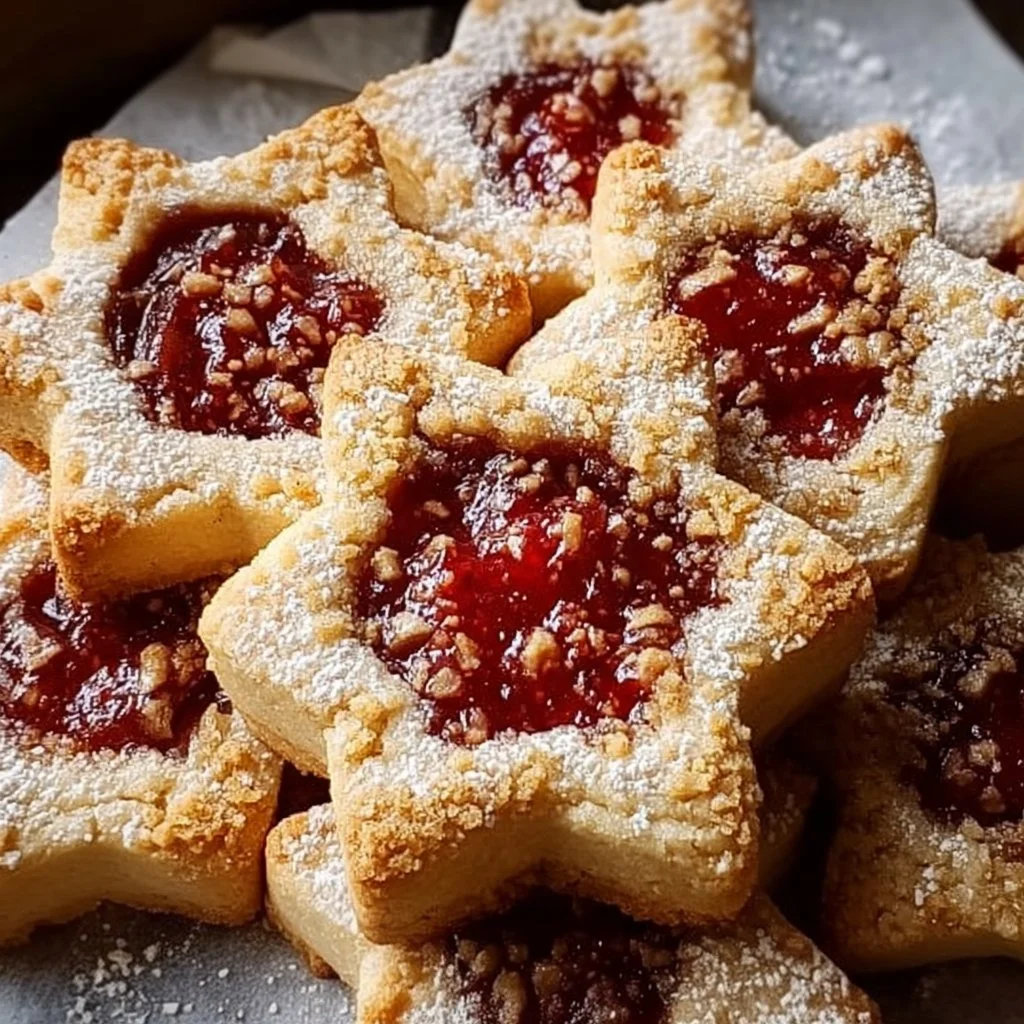 Delicious Sugar Plum Shortbread Cookies arranged on a festive tray